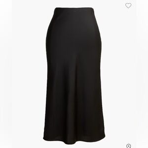 J. Crew Black Slip Skirt, Gwyneth, Size Small
